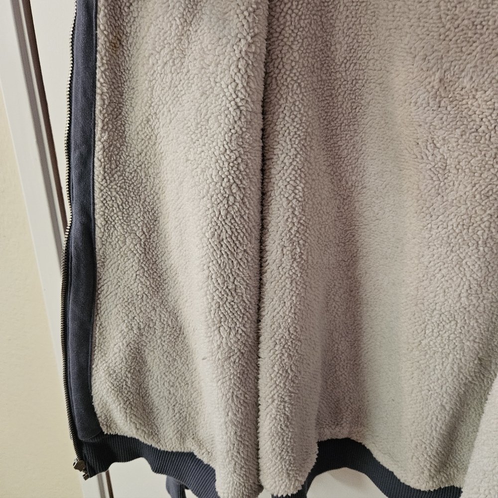 Hollister Blue Zip-Up Hoodie with Sherpa Lining - Picture 5 of 5